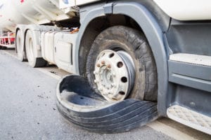 Truck Tire Blowout